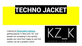 Reversible Clothing Collection with Techno jackets