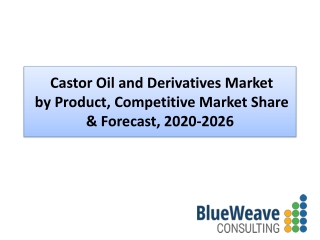 Castor Oil and Derivatives Market Analysis 2020-2026