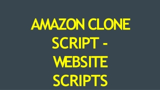 Best Amazon Clone Script - Scriptstore.in