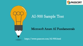 2021 Updated  Microsoft Azure AI Fundamentals AI-900 Real Dumps