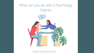 What can you do with a Psychology Degree