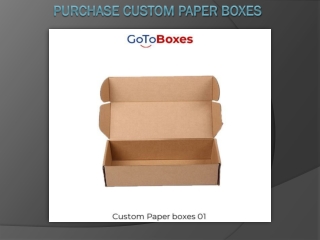 Purchase Custom Paper Boxes