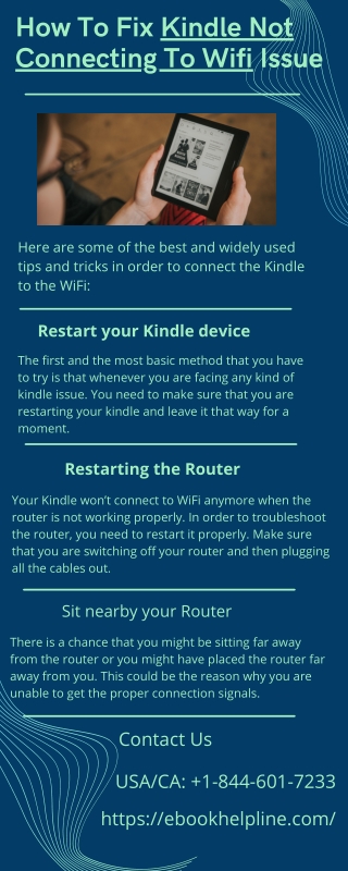 Solve Kindle Not Connecting To Wifi Error