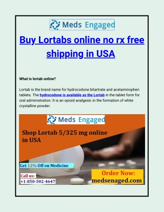 Buy Lortabs online no prescription free shipping in USA