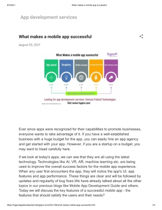 how to make mobile app successful