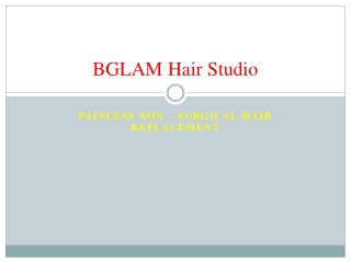 Hair Replacement For Hair Weaving From BGLAM Hair studio