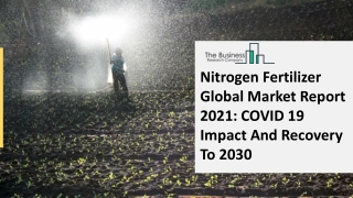 Nitrogen Fertilizers Market Analysis And Forecast Report 2030