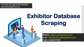 Exhibitor Database Scraping