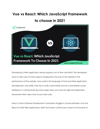 Vue vs React in 2021_ Which Framework to Choose and When
