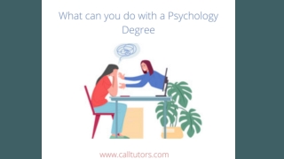 What can you do with a Psychology Degree
