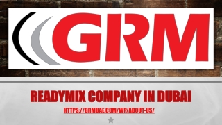 Readymix Company in Dubai