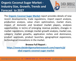 Global Organic Coconut Sugar Market