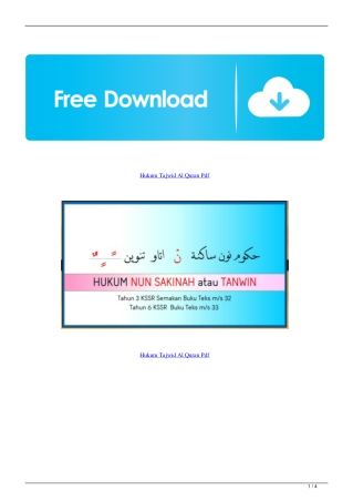 Hukum Tajwid Al Quran Pdf