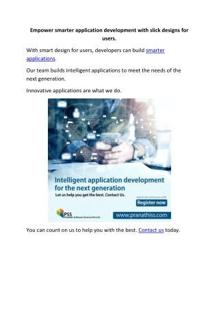 application development