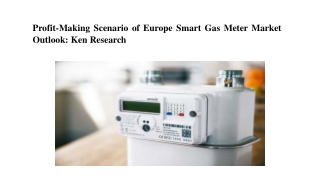 Europe Smart Gas Meter Market, Europe Smart Gas Meter Industry