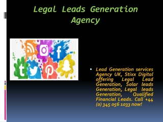 Legal Leads Generation Agency