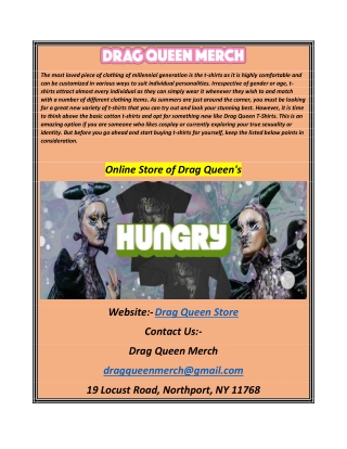 Online Store of Drag Queens