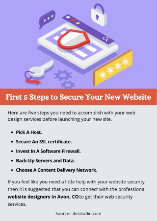 First 5 Steps to Secure Your New Website