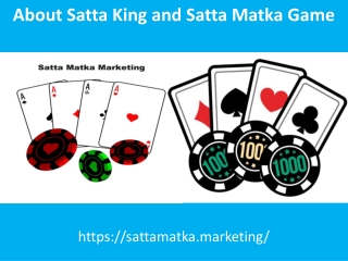 About Satta King and Satta Matka Game