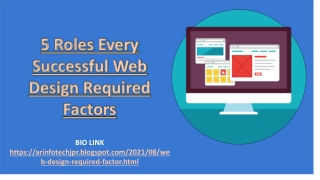 5 roles every successful web design required factors