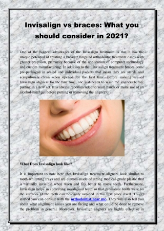 Invisalign vs braces What you should consider in 2021