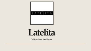 Trendy Evil Eye Gold Necklace
