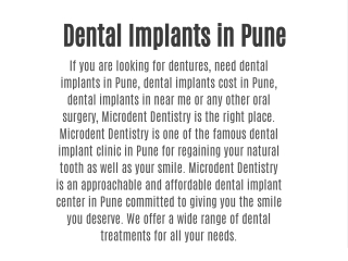 Dental Implants in Pune