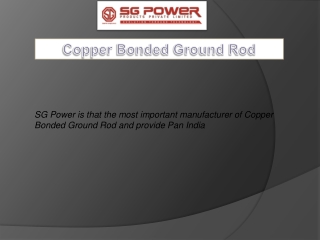 A Copper Bonded Ground Rod