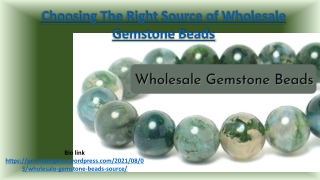 Choosing The Right Source of Wholesale Gemstone Beads