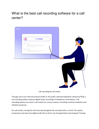 What is the best call recording software for a call center