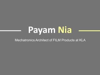 Payam Nia - Highly Organized Professional From Pleasanton, CA