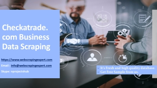 Checkatrade.com Business Data Scraping