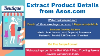 Extract Product Details from Asos.com