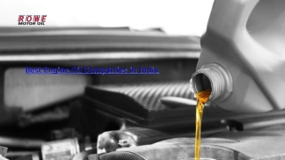 Euroliquids is The Best Engine Oil Companies in India