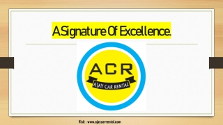 Car Hire service in Gurgaon ACR