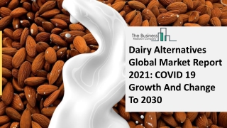 Global Dairy Alternatives Market Growth And Trends In 2021