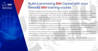 Build a promising bim career with your favorite bim training course