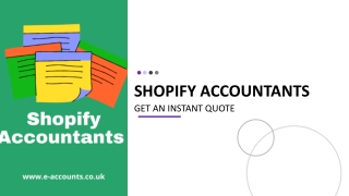 Shopify Accountants - Starting at £29 per month