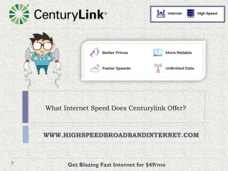 What Internet Speed Does Centurylink Offer