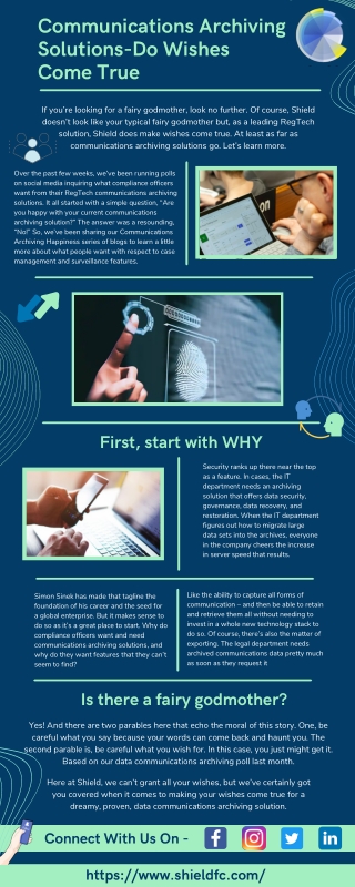 Communications Archiving Solutions - Shield Does Wishes Come True
