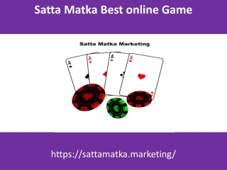 Satta Matka Best online Game