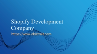 Shopify Development Company in USA.
