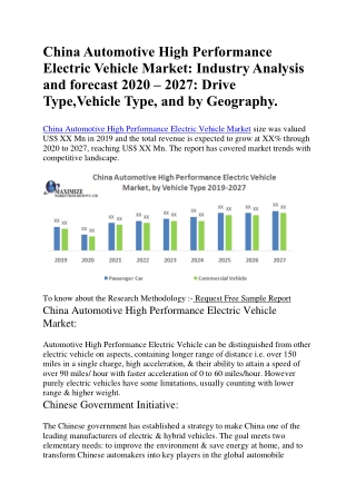China Automotive High Performance Electric Vehicle Market