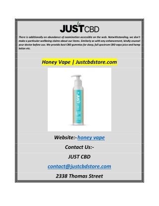 Honey Vape  Justcbdstore.com