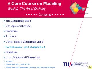 A Core Course on Modeling