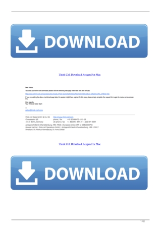 Think Cell Download Keygen For Mac