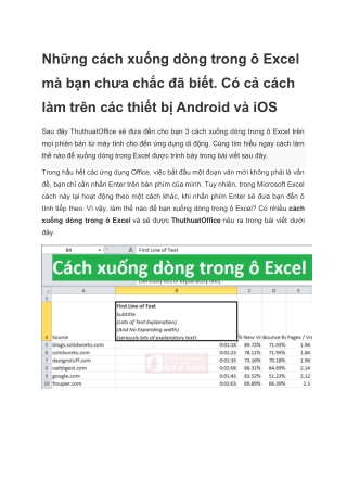 cach-xuong-dong-trong-o-excel