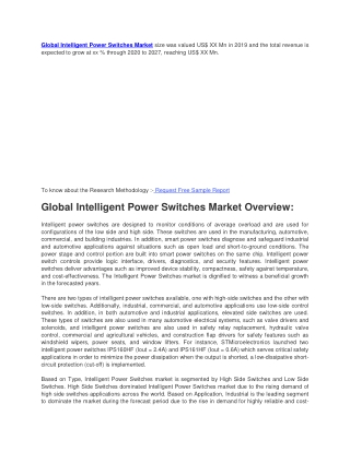 Global Intelligent Power Switches Market