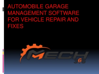 Automobile Garage Management Software for Vehicle Repair and Fixes