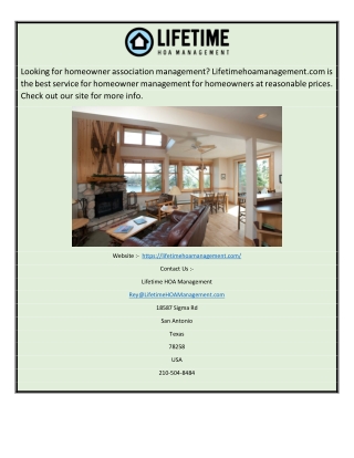 homeowner association management